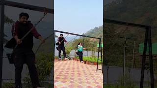 Rishikesh mein jhoola Swing Jhula 🛝😍 priyalkukreja shorts ytshorts [upl. by Eatnuahc]