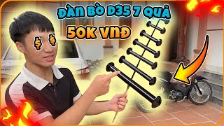 Thử thách làm bộ sáo đàn bò d35 7 quả với 50k và cái kết  Trò Mèo TV [upl. by Irreg]