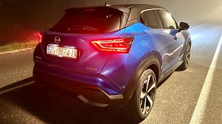 NEW NISSAN JUKE 2023 at night  LED lights amp AMBIENT lights Hybrid [upl. by Noraa891]