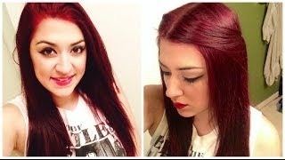 How To Dye Dark Hair RED Without BLEACH [upl. by Marelda795]