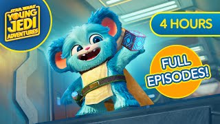 Star Wars Young Jedi Adventures Full Episodes  4 Hour  StarWarsKids x disneyjr [upl. by Mohorva]