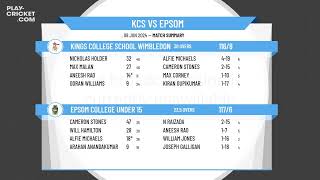 Kings College School Wimbledon U15A v Epsom College Under 15 [upl. by Mayer]