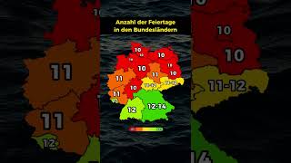 Die Bundesländer mit den meisten Feiertagen [upl. by Nitsraek34]