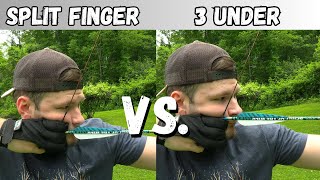 3 Under vs Split Finger Traditional Archery Tips and Tricks to Make You a Better Shot [upl. by Manard]