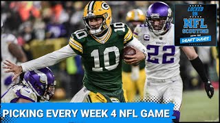 Week 4 NFL Picks Vikings or Packers Commanders or Cardinals Bills or Ravens Lions or Seahawks [upl. by Lehet922]