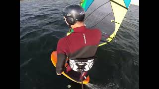 Windfoil freeride  Windsurf foiling Brouwersdam [upl. by Arykahs699]