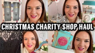 Charity Shop Haul  Thrift Haul  The White Company  Fortnum amp Mason  Christmas Haul  Kate McCabe [upl. by Namlas563]