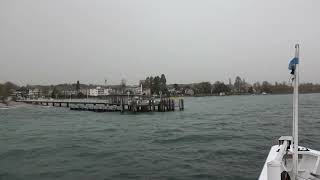 Sturm auf dem Bodensee Schifffahrt auf dem Bodensee Anlegenanöver und vieles mehr [upl. by Gabor931]