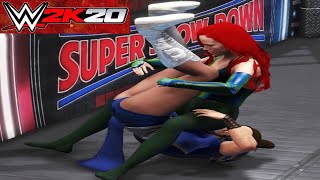 ChunLi v Mera  WWE 2K20 2 Out Of 3 Falls Count Anywhere Match [upl. by Subak]