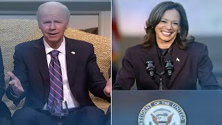 Dana Carvey’s Hilarious Joe Biden Impression Has Kamala Harris in Stitches [upl. by Arras84]