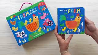 Farm Touch and Feel Puzzle and Book Set [upl. by Rego]