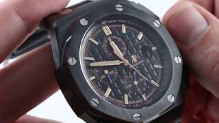 Audemars Piguet Royal Oak Offshore Chronograph 26405CEOOA002CA02 Luxury Watch Review [upl. by Okihcas]