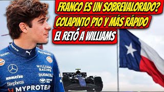 LE DICEN SOBREVALORADO A FRANCO COLAPINTO EN LA FORMULA 1 Y MAS RAPIDO QUE ALEX ALBON [upl. by Clementi17]