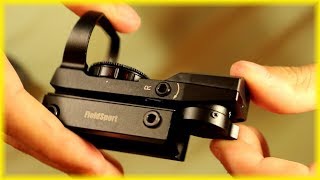 Field Sport RedGreen Reflex Sight Review 4 Reticles [upl. by Goeger]