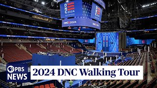 WATCH 2024 DNC Walking Tour  Democratic National Convention at United Center in Chicago [upl. by Farrand602]