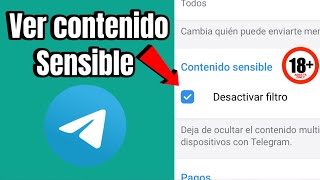 ✅ Cómo VER CONTENIDO SENSIBLE en TELEGRAM desde IPHONE 2024 [upl. by Leda829]