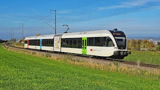 Thurbo RABe 526 762 als S14 nach Weinfelden bei Kreuzlingen Bernrain [upl. by Aihtibat]