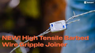 NEW How to Splice Barbed Wire with the New High Tensile Barbed Gripple Joiner [upl. by Nibot]