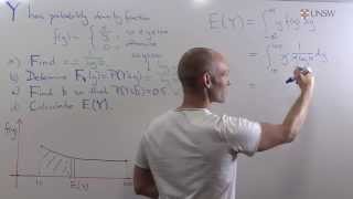 Ch9Pr45 Expectation of Continuous Random Variables [upl. by Becky]