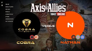 Axis and Allies Online Cobra versus Nathan ranked axisandallies gameplay beamdog [upl. by Goldin479]