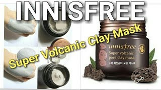 INNISFREE SUPER VOLCANIC PORE CLAY MASK REVIEW BAHASA Novie Marru [upl. by Ellerol]