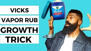 Quick VICKS VAPOR rub growth trick investigation  Natural Mens Beard Care [upl. by Burrows]