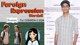 Foreign Expression words  For NDACDS2 2024  BY SURAJ GUPTA [upl. by Iadrahs835]