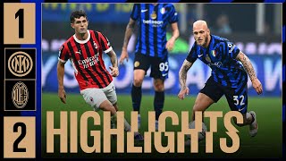 DERBY HIGHLIGHTS  INTER 12 MILAN  SERIE A 2425 ⚫🔵🇬🇧 [upl. by Ahsienel]