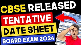 CBSE Date Sheet 2024 FINALLY OUT🔥 Date Sheet of Class 10 CBSE Board 2024  CBSE Board Exam 2024 [upl. by Anauqaj]