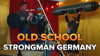 Oldschool Strongman German Championships  fast kompletter Wettkampf [upl. by Ahselef517]