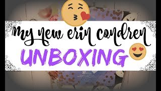 MY NEW Erin Condren UNBOXING  18 MONTH LIFEPLANNER [upl. by Snowber]