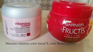 Mascaras vitamino color loreal e color resist Garnier [upl. by Nitsyrc]