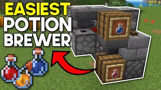 Easiest Automatic Potion Brewer Minecraft Bedrock 120 MCPEXboxPS4Nintendo SwitchWindows10 [upl. by Preiser740]