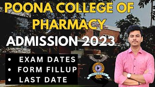 Bharati Vidyapeeth University Poona College of Pharmacy Admission 2023  MPHARM amp BPHARM [upl. by Nnyladnarb]