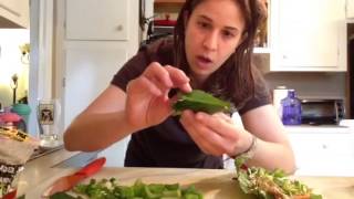 LFRV Beet green wrap with sweet chili sc [upl. by Dey980]