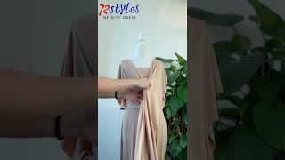 How to wear a convertible infinity dress tutorialsInfinityDresscom bridesmaiddress bridalsquad [upl. by Gnay]