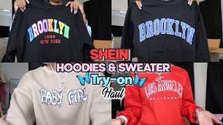 SHEIN SWEATER amp HOODIE TRYON HAUL 2021🦋 [upl. by Aifas231]