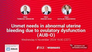 Unmet needs in abnormal uterine bleeding due to ovulatory dysfunction AUBO [upl. by Meisel]