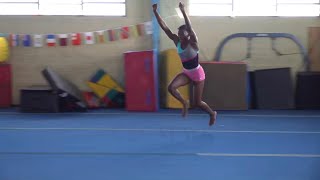 Bajan gymnasts preparing for CARIFTA Games [upl. by Pirbhai776]