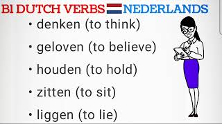 learn dutch verbs lesson 1  nederlands leren [upl. by Ashraf493]