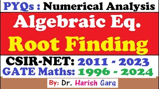 PYQs on Iterative Method and Convergence  CSIR NET 2011  2023  GATE 1996  2024  Fully Short Cut [upl. by Swen298]