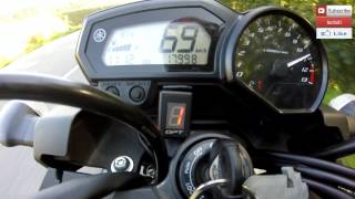 Yamaha XJ6 acceleration 0100 kmh chip faster then a TT rs [upl. by Mcmaster]