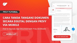 Tutorial Tanda Tangani Dokumen secara Digital dengan Privy via Mobile [upl. by Asilej830]