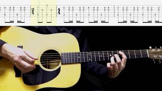 Guitar TAB  Blackbird  The Beatles [upl. by Onivag]