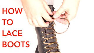 How to Lace Boots [upl. by Scheld]