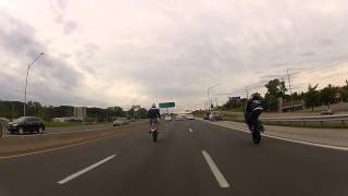 Bikers Wheelie Behind Cops ROC2012 [upl. by Daryle543]