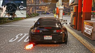 Toyota Supra MK4  CarX Street PC  Steering Wheel Gameplay [upl. by Niras633]