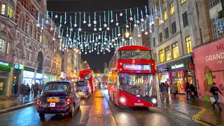 2023 London Christmas Lights Tour ✨ Oxford Street Christmas Lights Walk amp Shop Displays 🎄 4K HDR [upl. by Richelle]