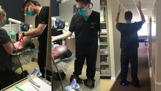 Dentist Pulled Tooth While Standing on a Hoverboard [upl. by Amaso277]