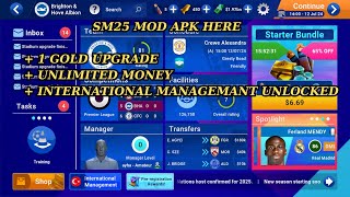 SM 25 mod apk v103 unlimited money  premium  full facility  national team unlocked [upl. by Cyler226]